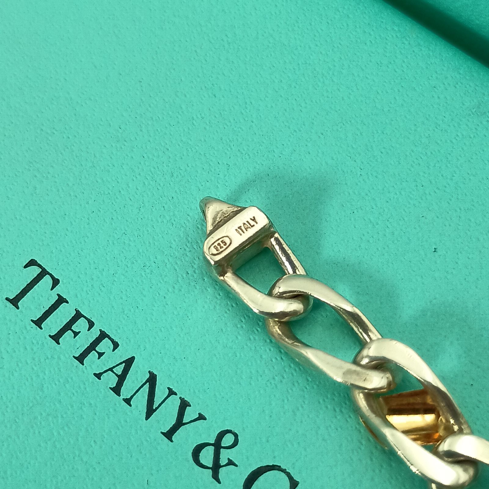 TIFFANY&Co. ティファニー フィガロチェーン 喜平 ブレスレット メンズ 