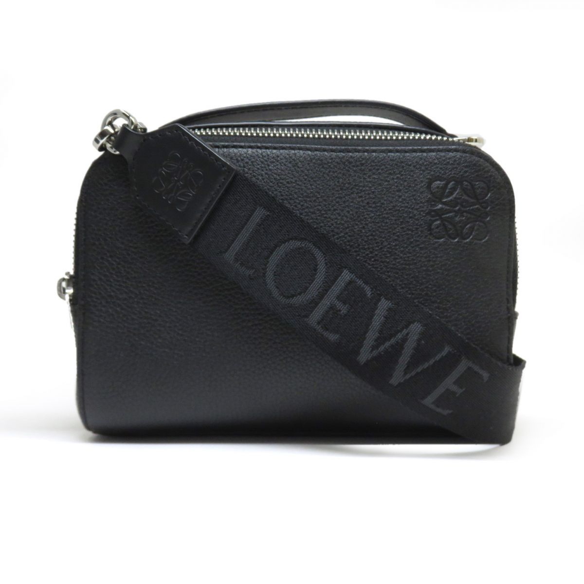 LOEWE ロエベ クロスボディ カメラバッグ ミニ ショルダーバッグ アナグラム ブラック
