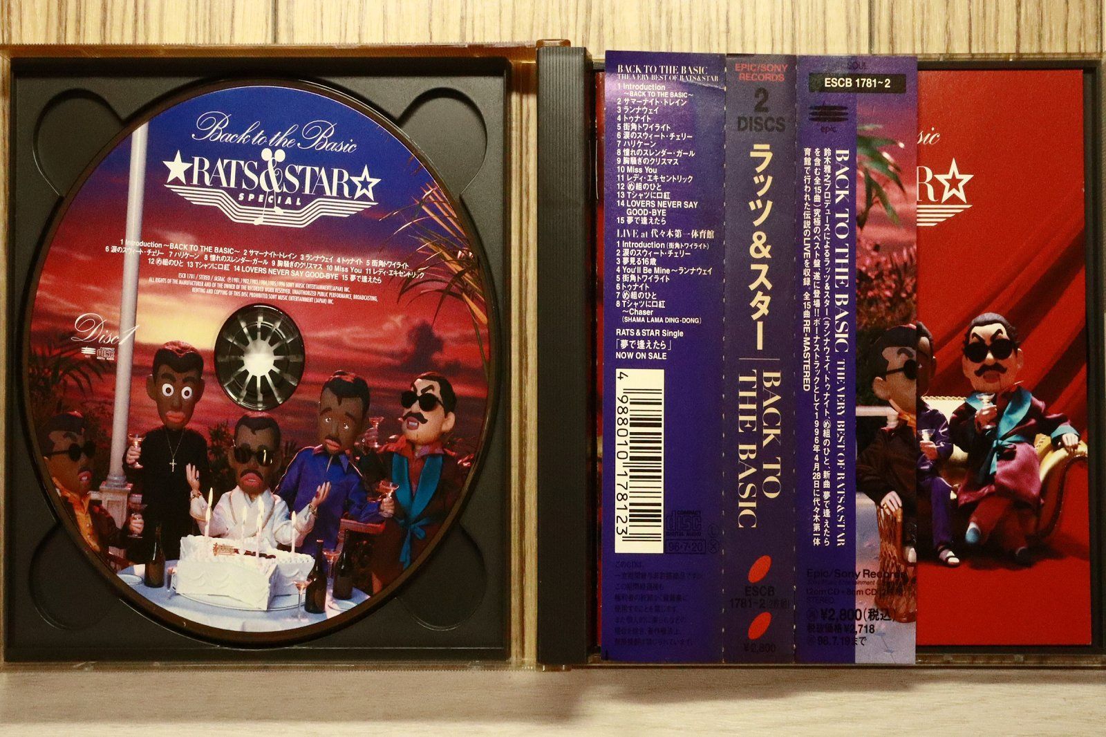 国内盤CD☆ラッツ＆スター/RATS&STAR□ BACK TO THE BASIC 【ESCB1781