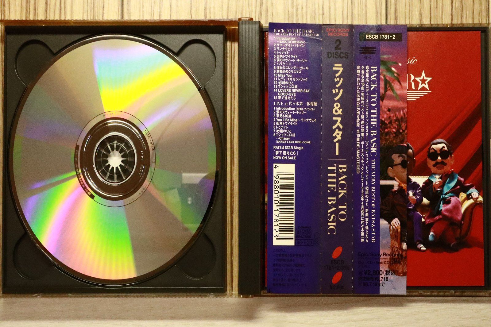 国内盤CD☆ラッツ＆スター/RATS&STAR□ BACK TO THE BASIC 【ESCB1781