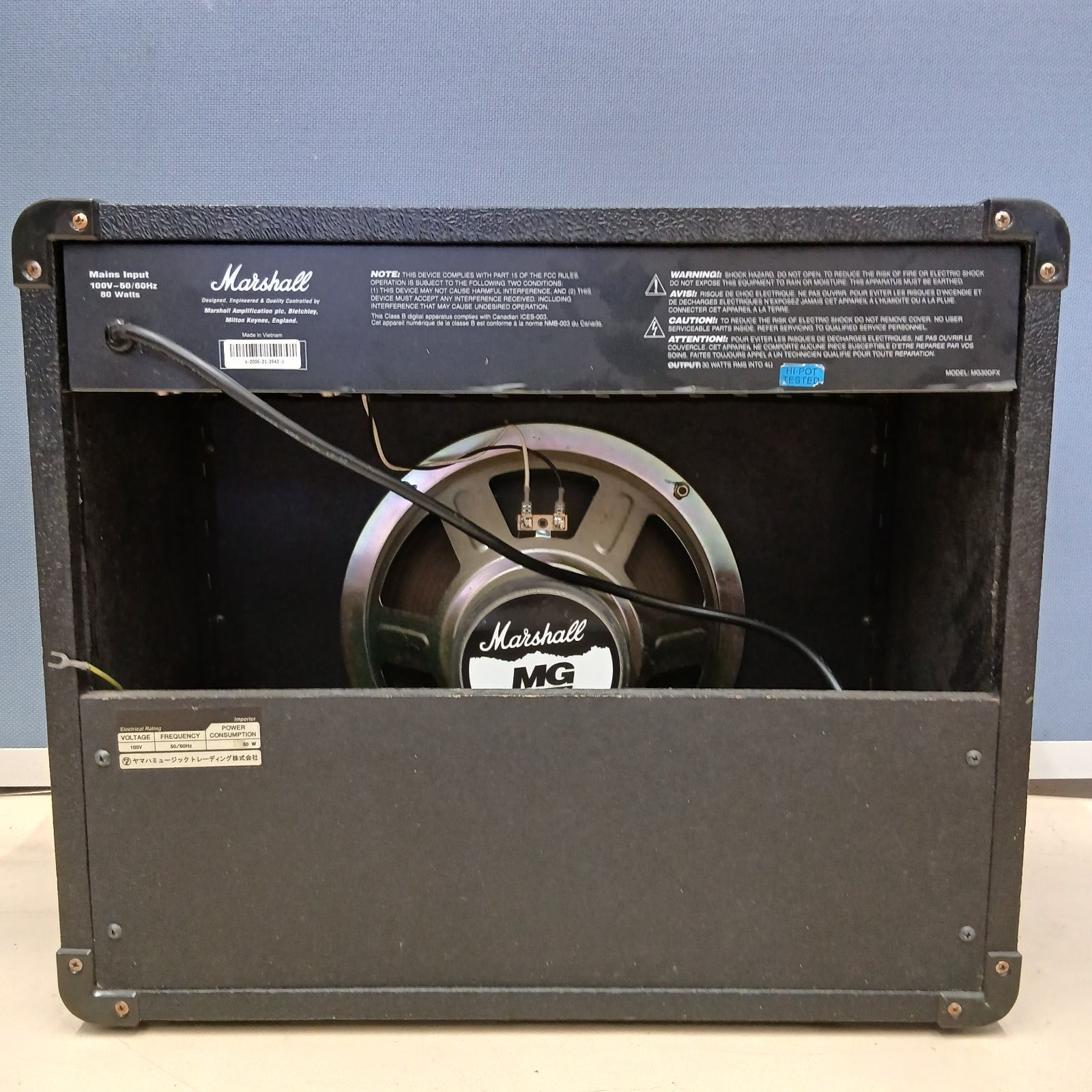 Marshall MG 30 DFX ギターアンプ Bluetooth機能搭載