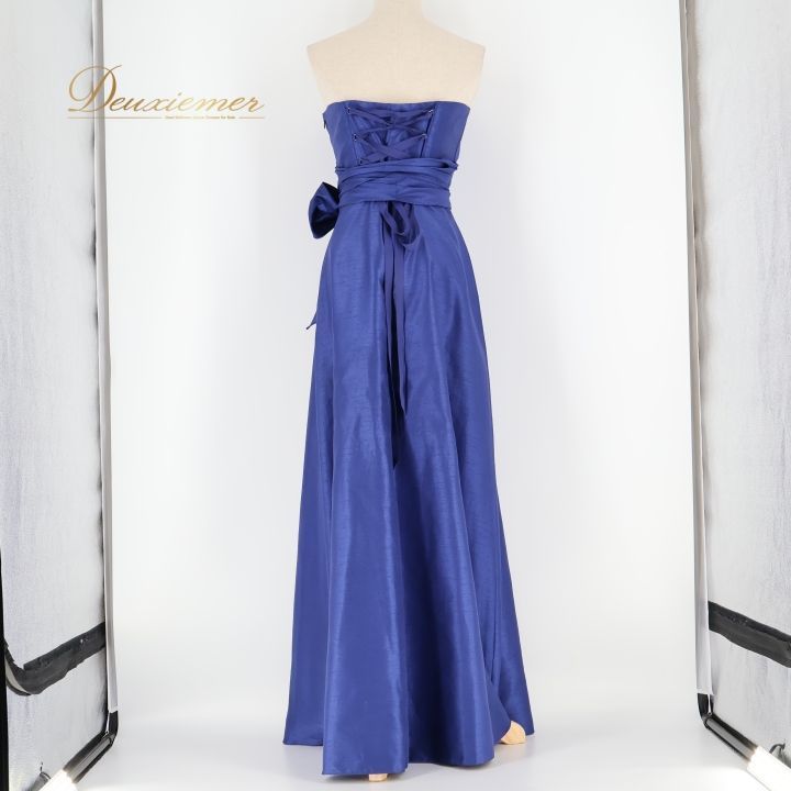 エメ　AIMER　ドレス　ワンピース　L ネイビー　授乳　結婚式　パーティー レディース パーティドレス AIMER エメ ワンピース ドレス 日本製
