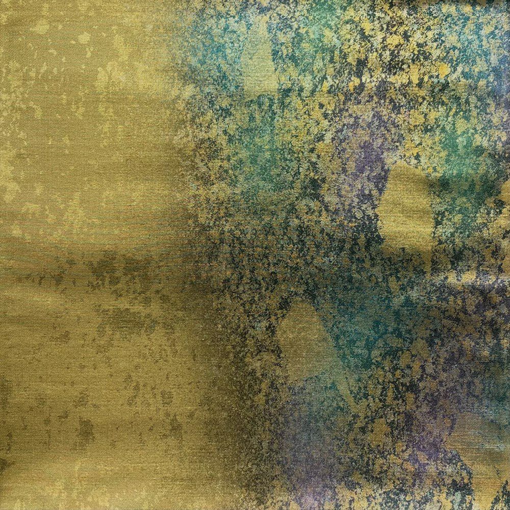 たんす屋 リユース帯 帯 袋帯 金 フォーマル セミフォーマル 六通 焼き箔 グラデーション 青緑 紫