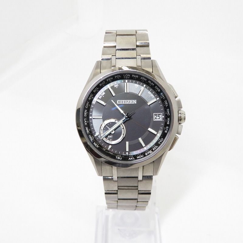 CITIZEN シチズン 腕時計 アナログ電波ソーラー アテッサ エコドライブ F 150 T 021581 シルバー 131