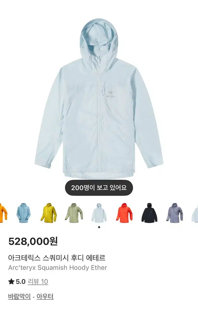 ARC TERYX スコーミッシュ フーディ エーテル M