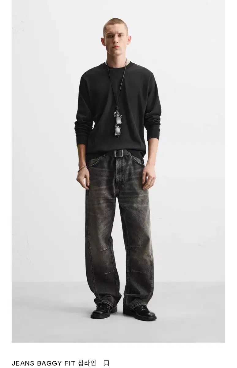 ザラ 심 LINE バギー ワイド デニム ジーン 29