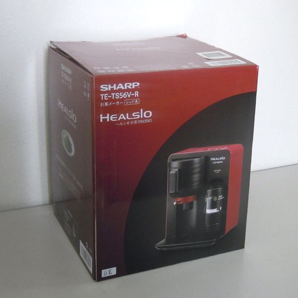 未使用 SHARP ヘルシオ お茶プレッソ お茶メーカー TE-TS56V レッド系