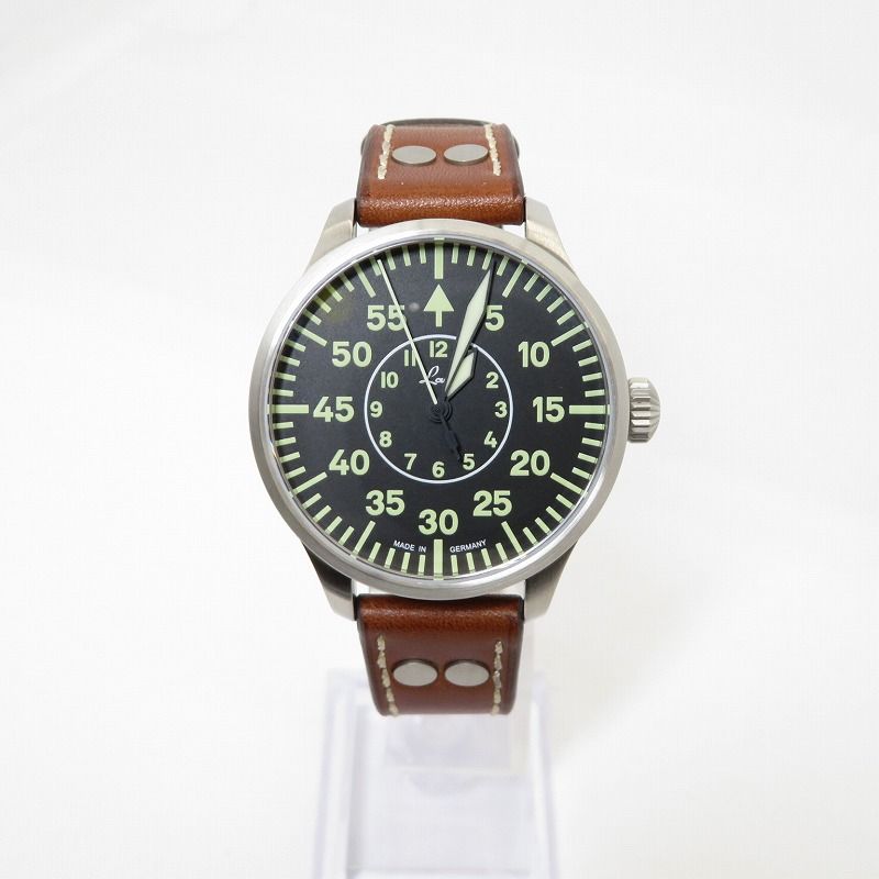 【瀬戸大橋店】 Laco | ラコ 中古 腕時計 アナログ自動巻き Laco PILOT Aachen39 861990 ブラック 【131】 瀬戸大橋店】 Laco | ラコ 中古 腕時計 アナログ自動巻き Laco PILOT