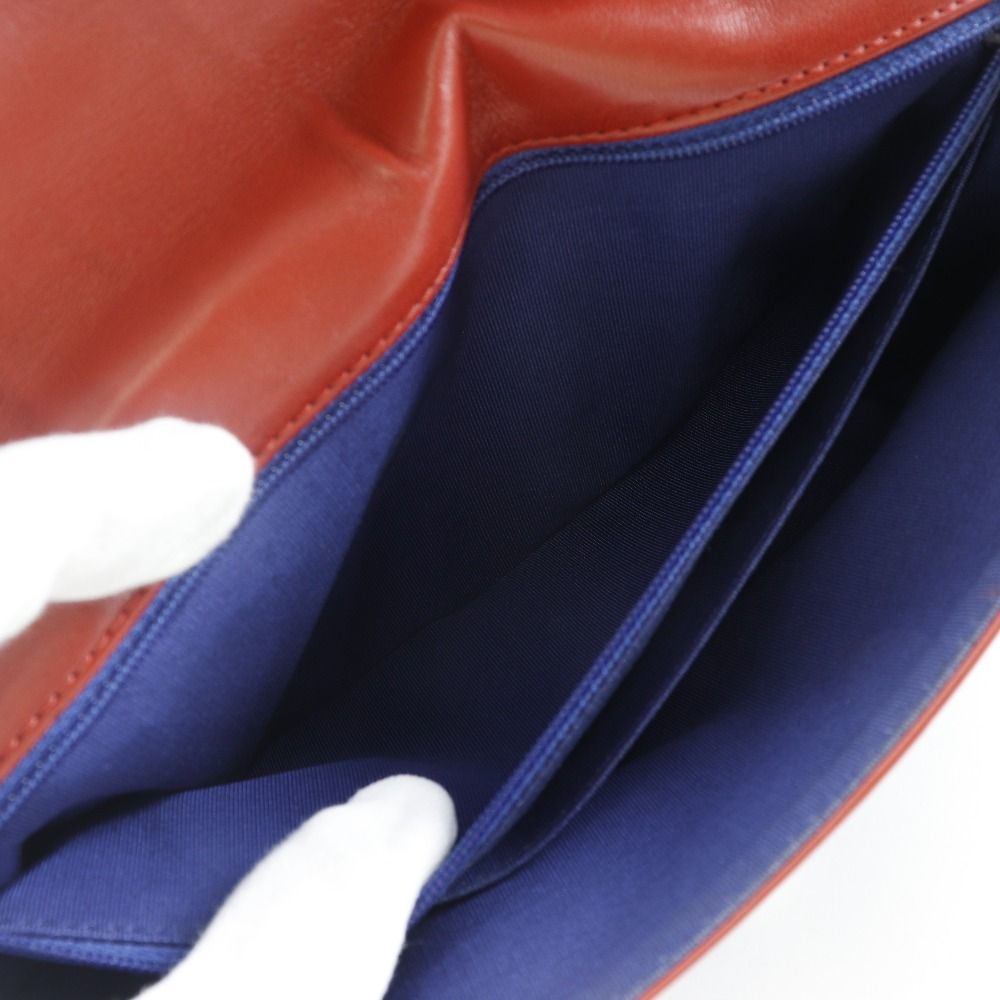 CHANEL】シャネル ダブルチェーンショルダー Vステッチ ライオン