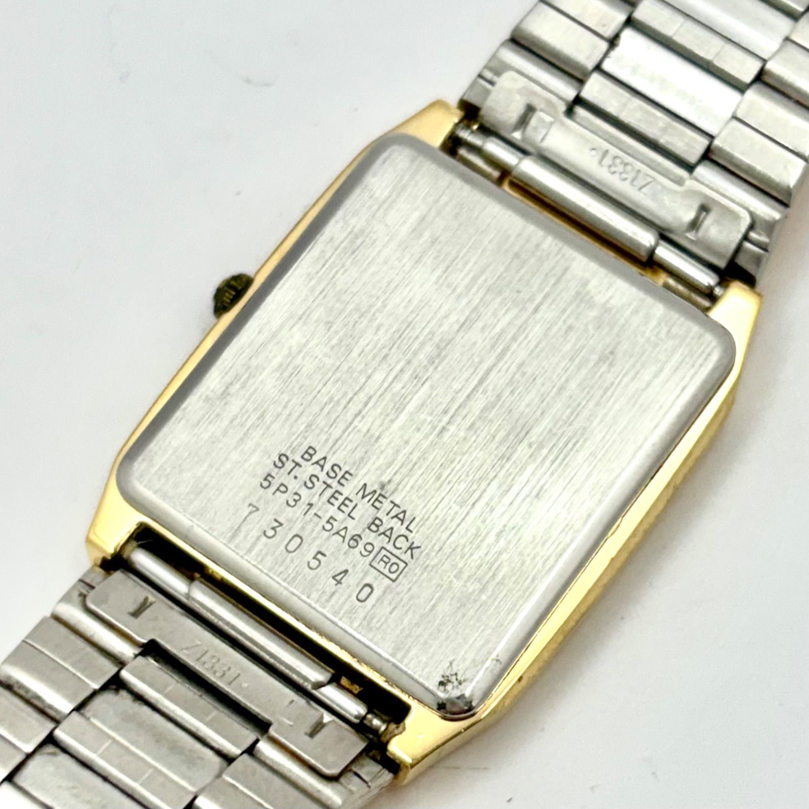 新品電池】SEIKO セイコー ゴールド メンズ 腕時計 5P31-5A69 730540
