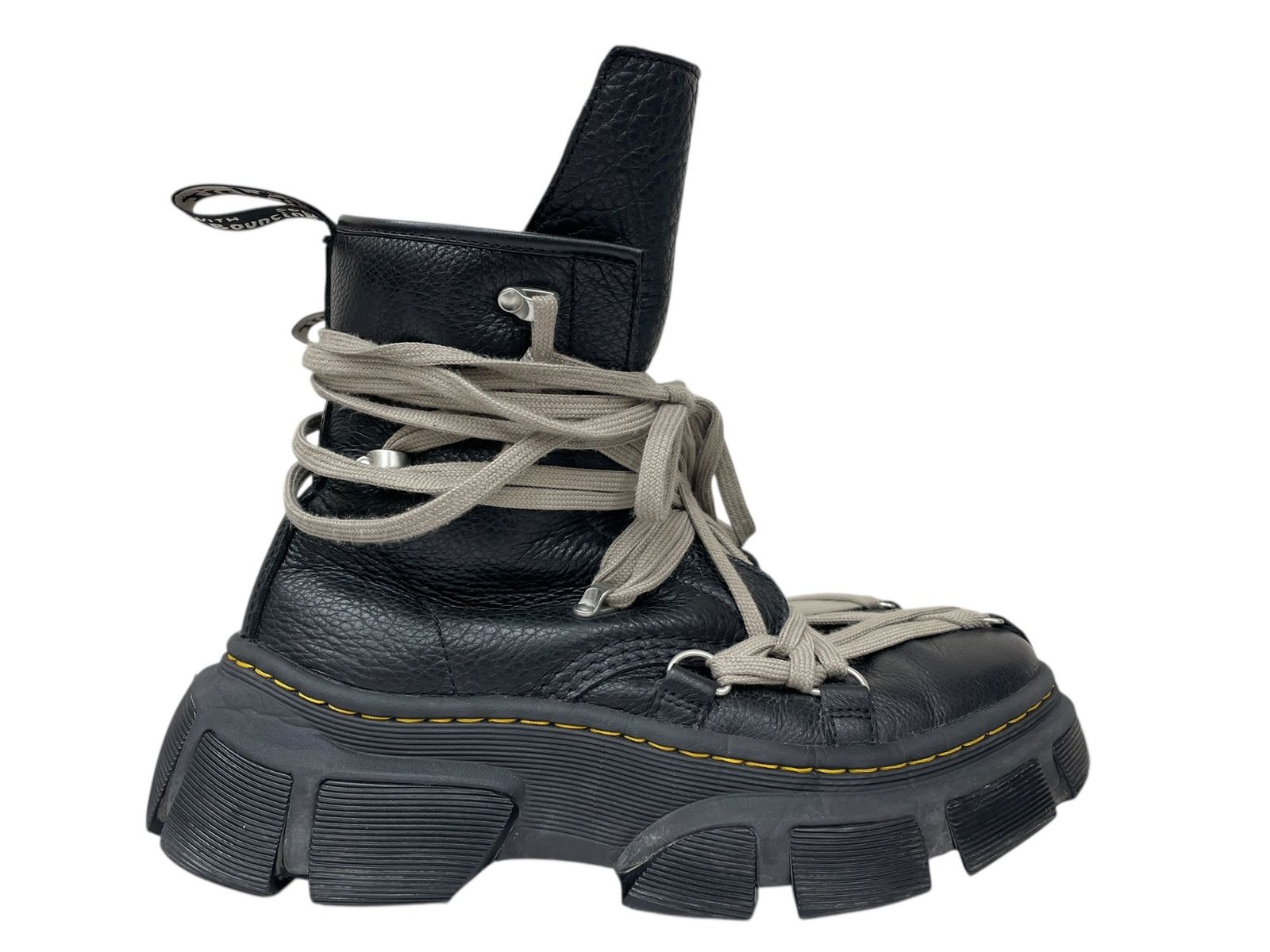 Dr Martens ドクターマーチン Rick owens リックオウエンス 1460 DMXL Mega Lace Boot メガレースブーツ KV 10 Y 27 cm US 9 ブラック メンズ 045