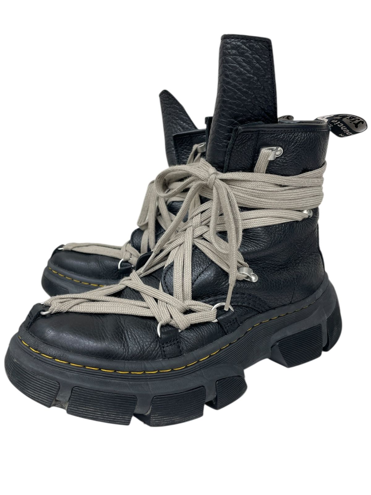 Dr Martens ドクターマーチン Rick owens リックオウエンス 1460 DMXL Mega Lace Boot メガレースブーツ KV 10 Y 27 cm US 9 ブラック メンズ 045