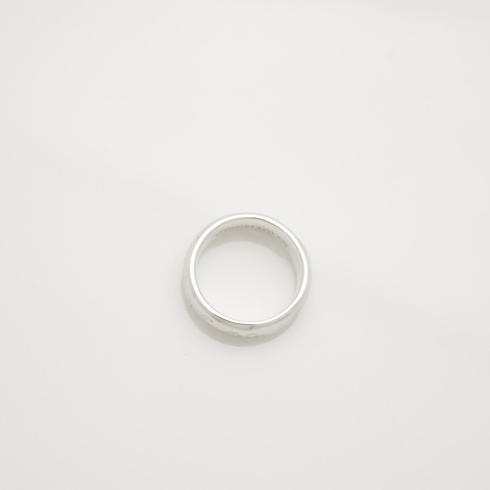 ティファニー TIFFANY＆Co ノーツ ロゴ ミディアム リング 10 号 AG 925 オーバーサイズ ベーシックカラー