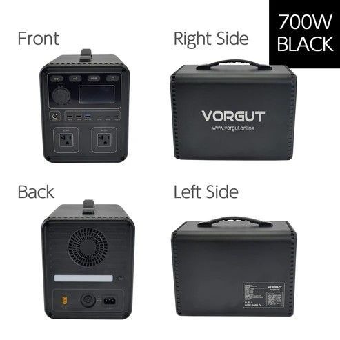 2275 P7 ポータブル 電源 ブラック 700W 災害 緊急時 アウトドア 停電