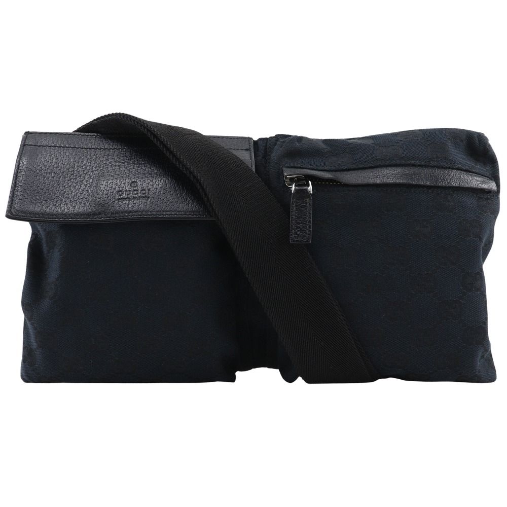 GUCCI】グッチ ボディバッグ 28566 GGキャンバス 黒 ユニセックス