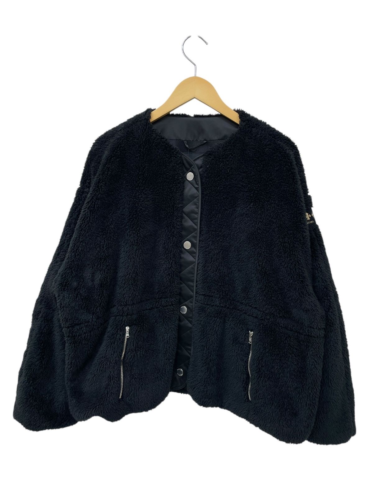 TATRAS タトラス アナベラ ボアブルゾン ジャケット 02 M ブラック レディース 045