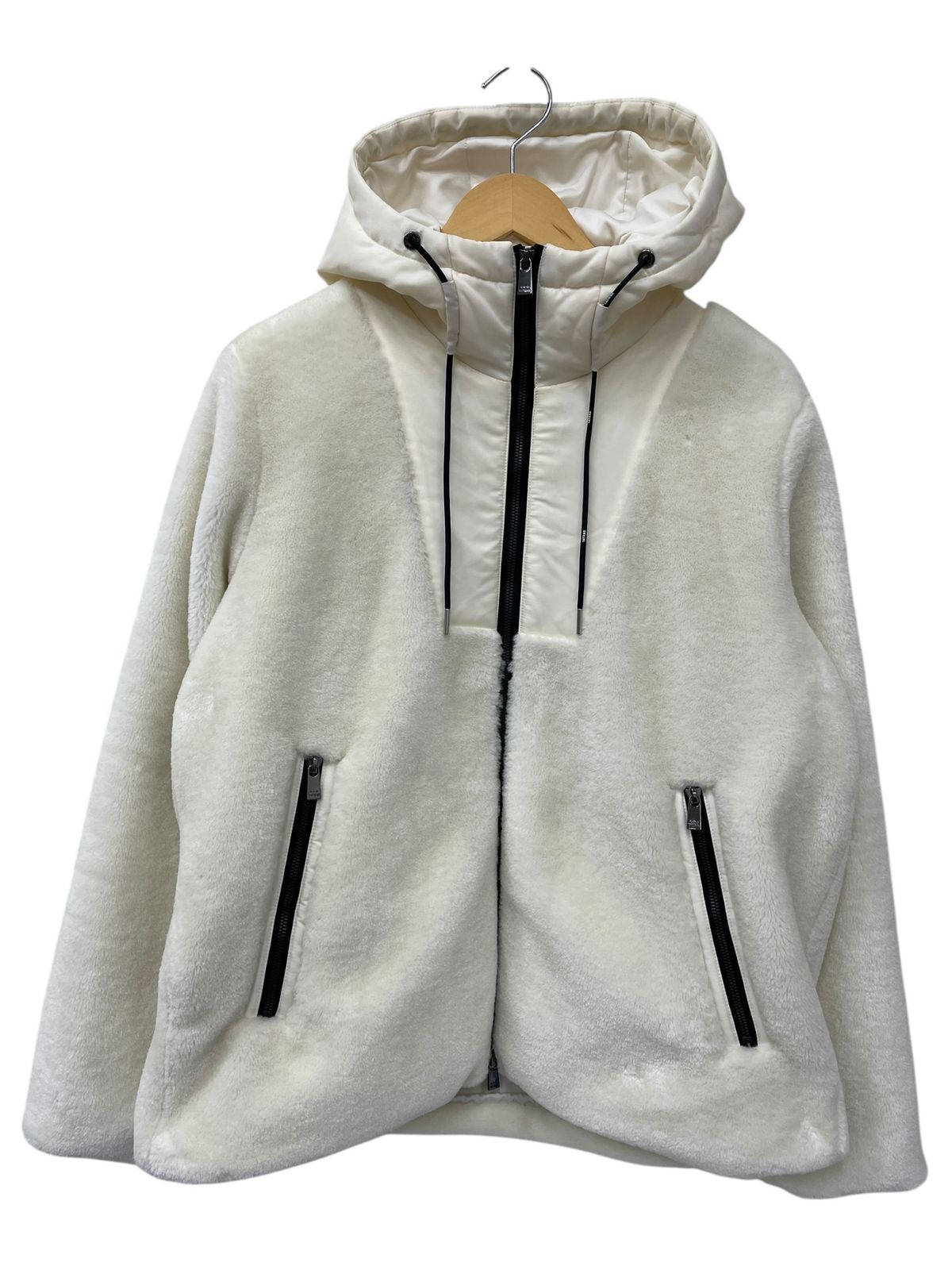 TATRAS タトラス TALETE タレテ ボアブルゾン フーデッドジャケット 03 L ホワイト メンズ 045