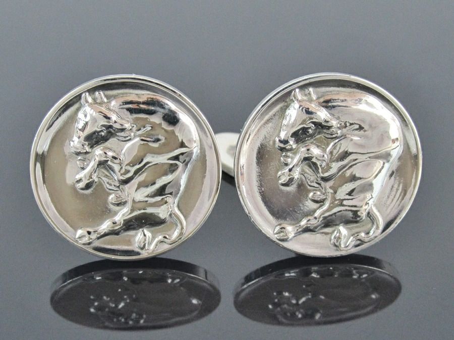 GEORG JENSEN ジョージ ジェンセン カフスボタン カフスリンクス 70 シルバー925 丸形 ラウンド デンマーク製 rk 6765