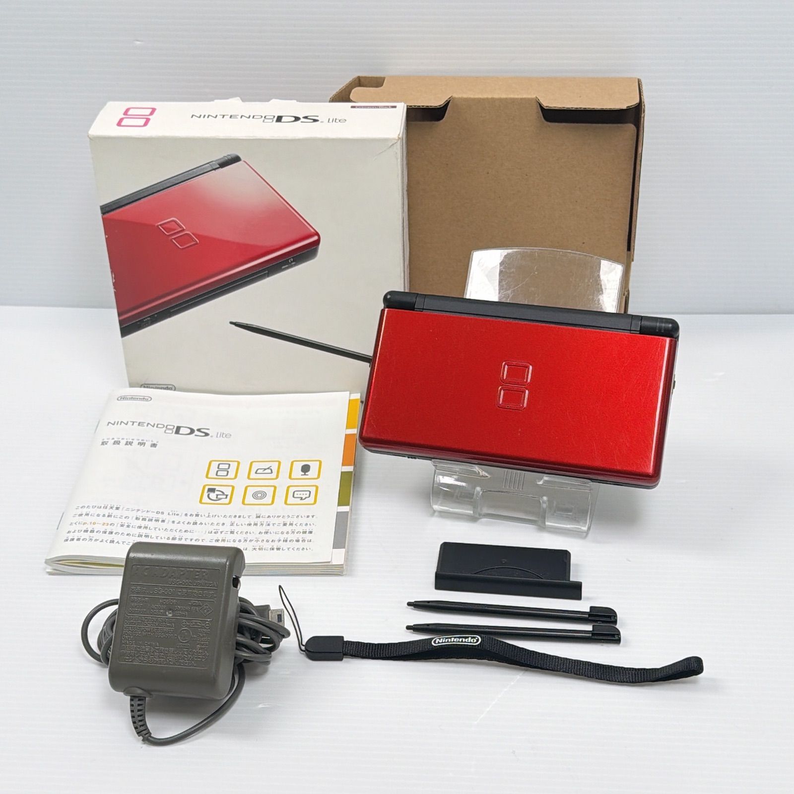 DS Lite クリムゾンブラック 外装 画面美品 箱付き ニンテンドー