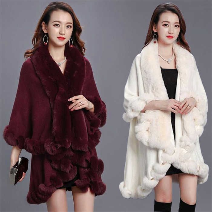ポンチョ コート レディース コート ファー ポンチョ マント コート
