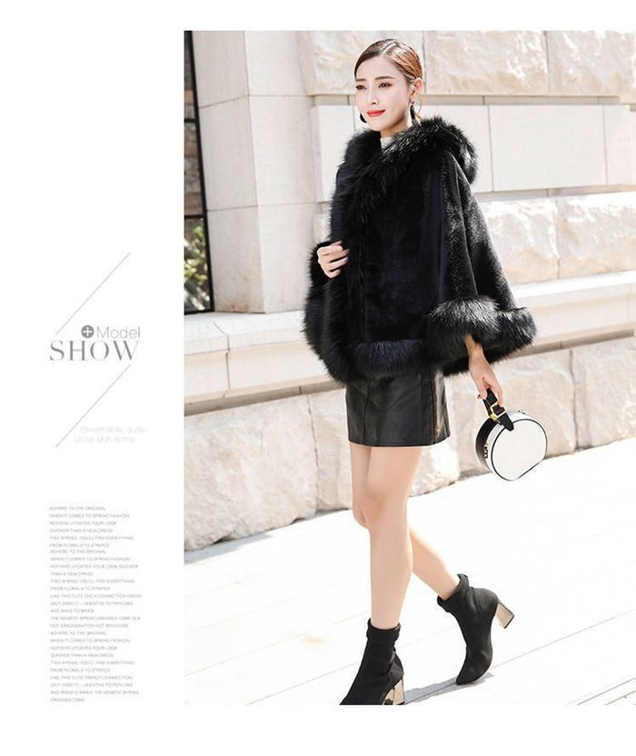 ポンチョ コート レディース コート ファーポンチョ マント ケープ