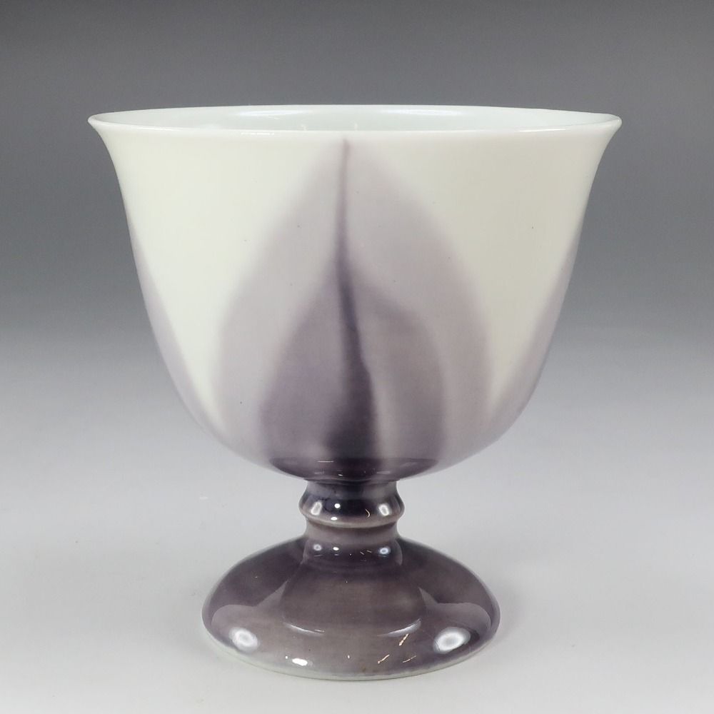 KUTANIYAKI 九谷焼 四代 徳田八十吉 作 馬上盃 馬上杯 陶磁器 _ 酒器