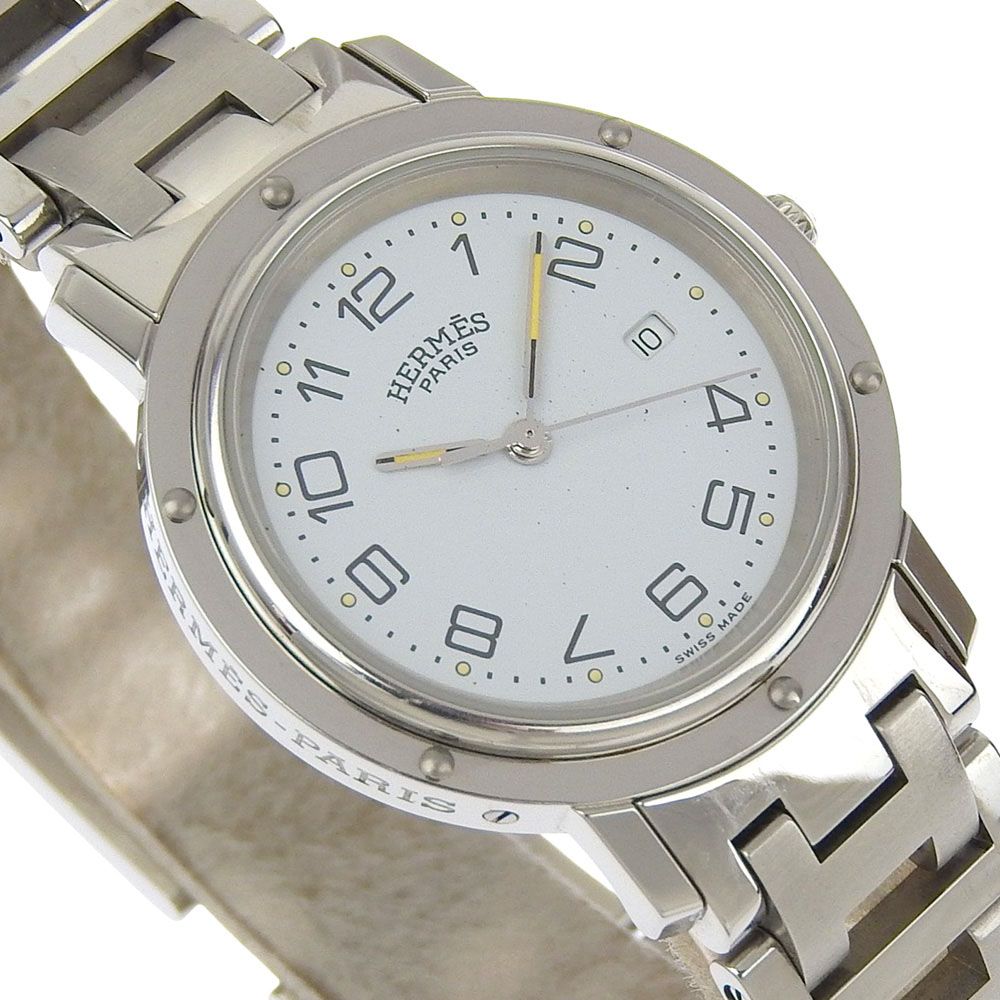 HERMES】エルメス クリッパー CL3.410 ステンレススチール クオーツ