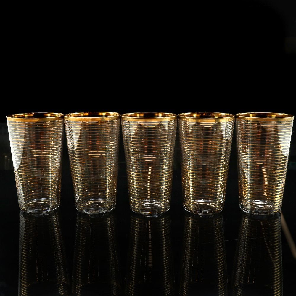 洋食器】オールドバカラ風 金線ガラスコップ 洋食器】バカラ風