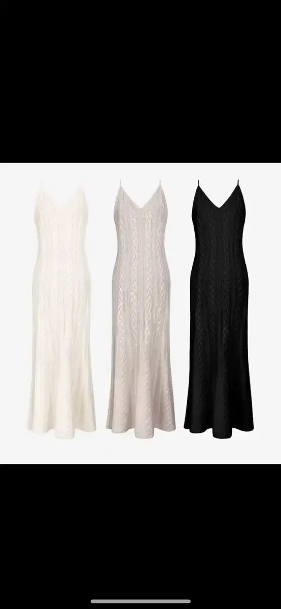 THE LAURENT ニット ケーブル編み ロング スリップ ONE PIECE