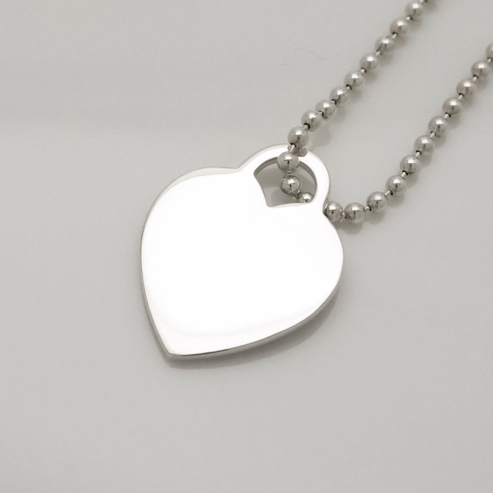 TIFFANY&CO. ティファニー リターン トゥ　ハートタグ　ボールチェーン TIFFANY&Co.（ティファニー） ネックレス ハート タグ リターントゥ