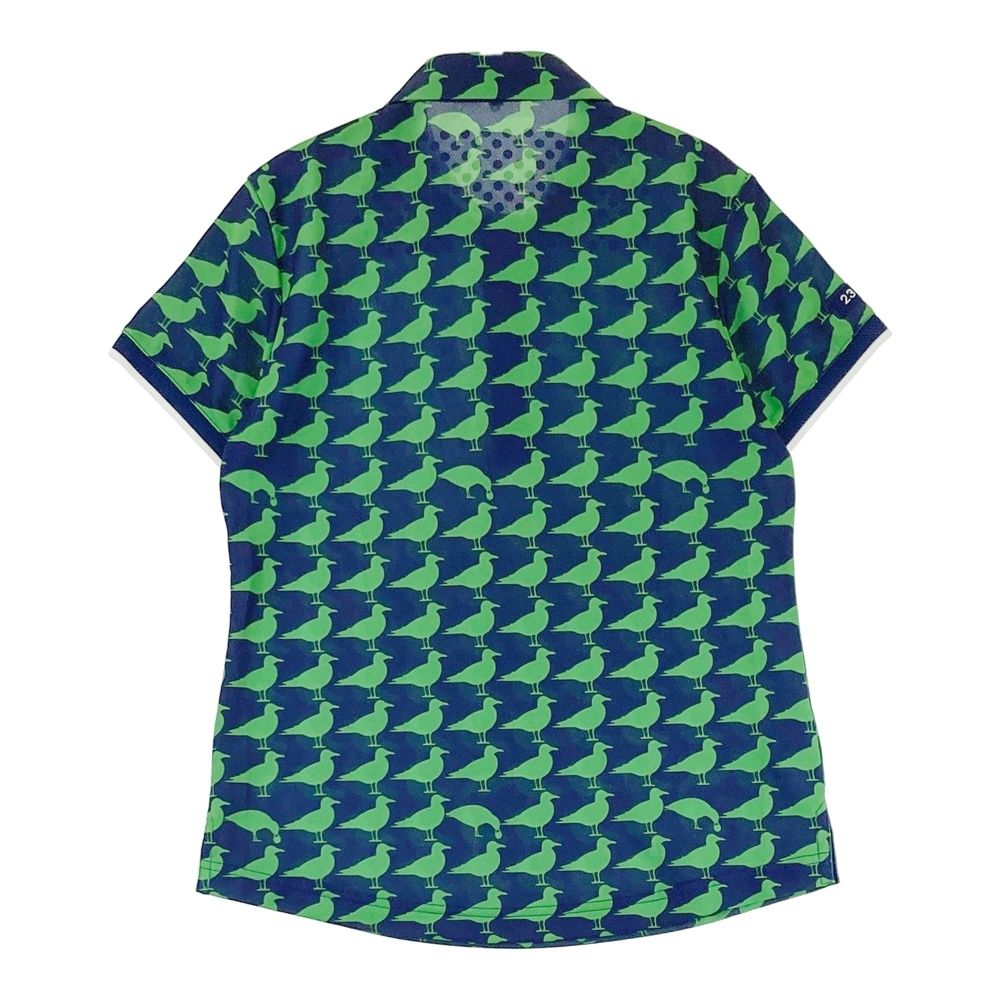 サイズ：1 23区GOLF ニジュウサンクゴルフ 半袖ポロシャツ 総柄