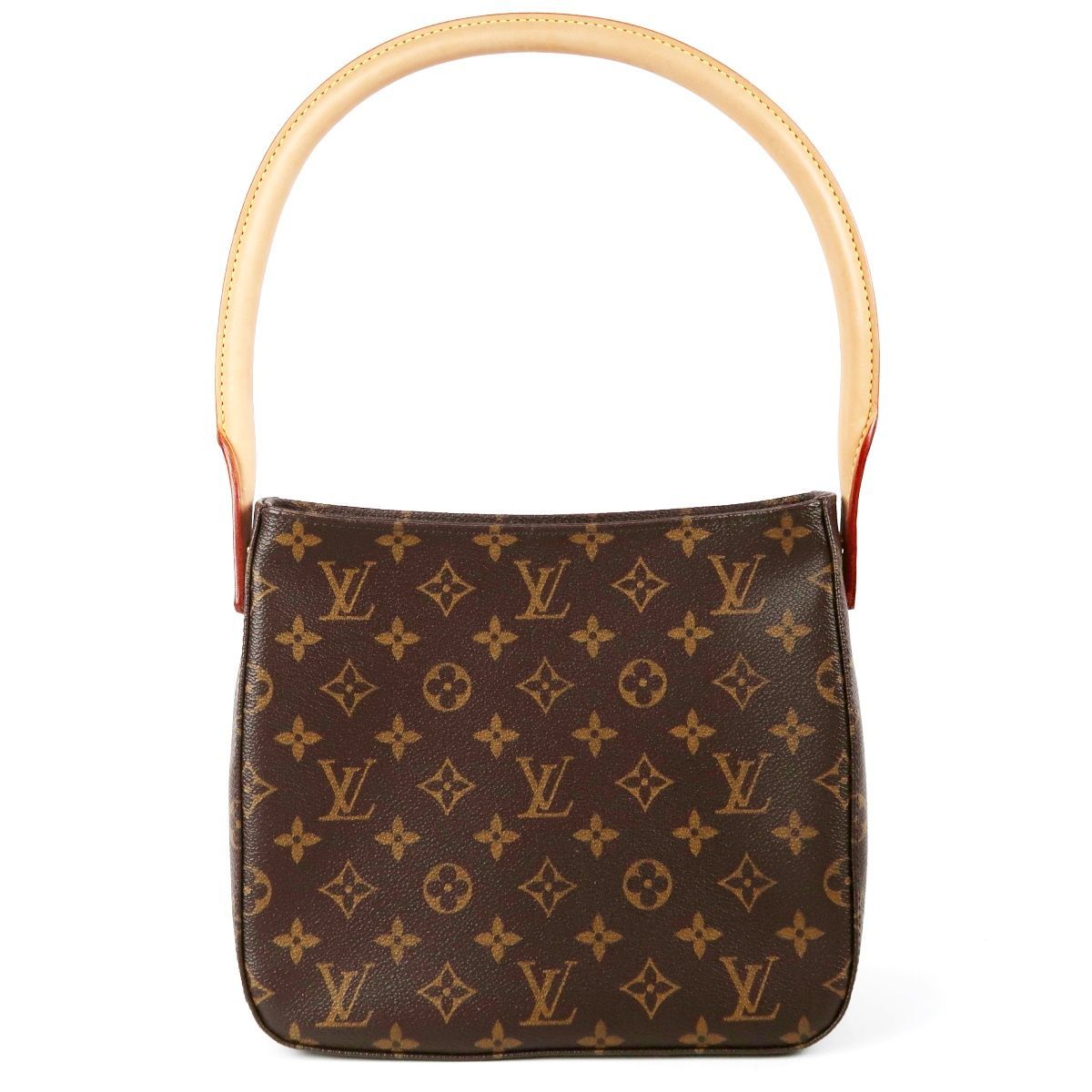 超 LOUIS VUITTON ヴィトン モノグラム ルーピングMM ワンショルダーバッグ ブラウン系 ブランド鞄 TX 25