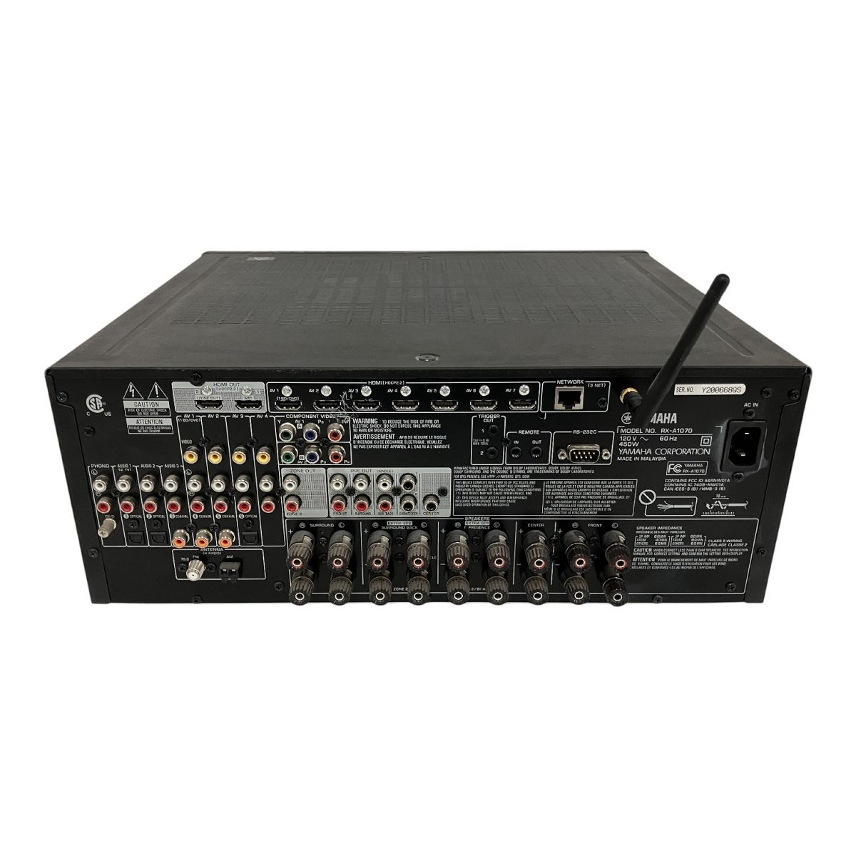 YAMAHA RX-A1070 AVアンプ レシーバー 音響機材 ヤマハ 中古 B10779659