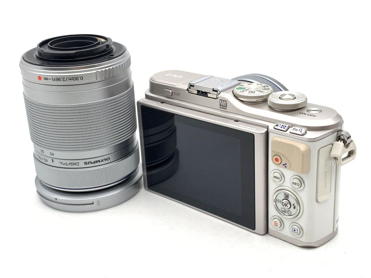 並品 オリンパス PEN E PL 9 EZダブルズームキット ホワイト