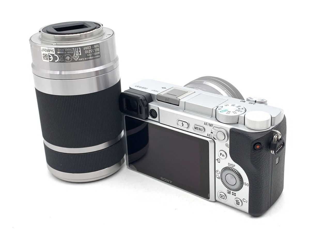 ソニー α6400 ダブルズームレンズキット シルバー ILCE 6400 Y S