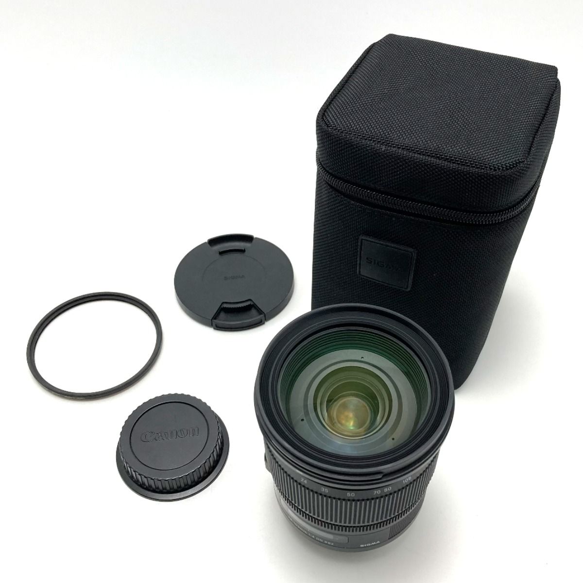 SIGMA シグマ 24 105 mm 1 4 DG ズームレンズ キャノン用 ケース付き
