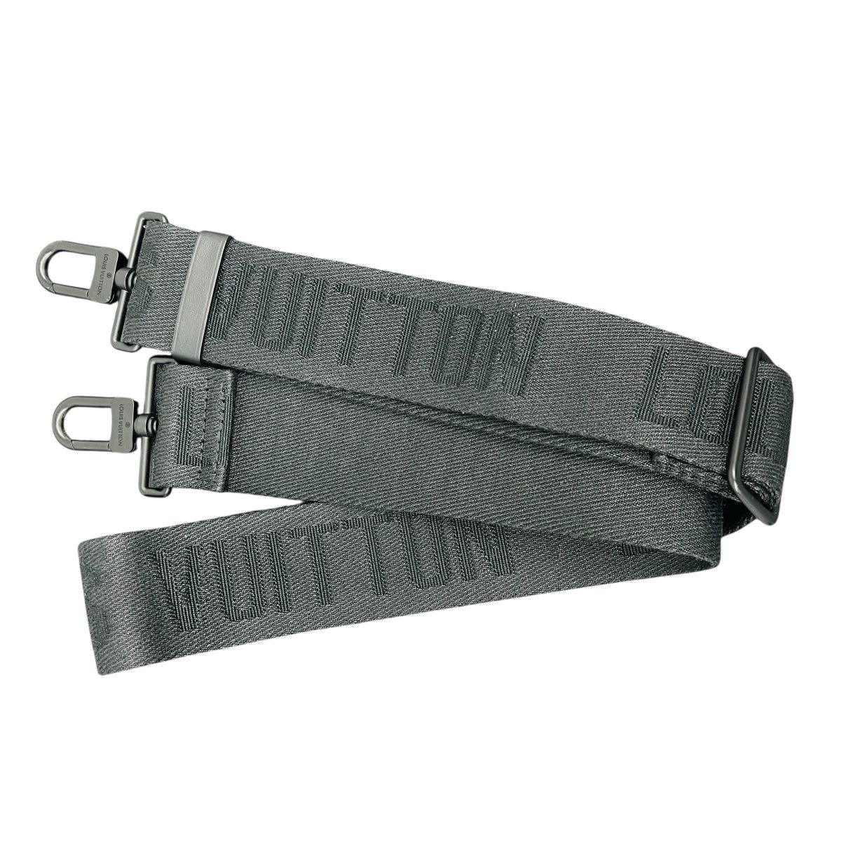 LOUIS VUITTON ルイ ヴィトン テイクオフ ブリーフケース アエログラム ショルダーストラップ M 59159 コットン ブラック メンズ Aランク 鑑定済