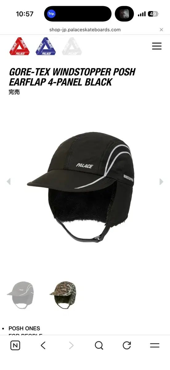 パレス ゴアテックス リバーシブル WIND AND WISH ストッパー