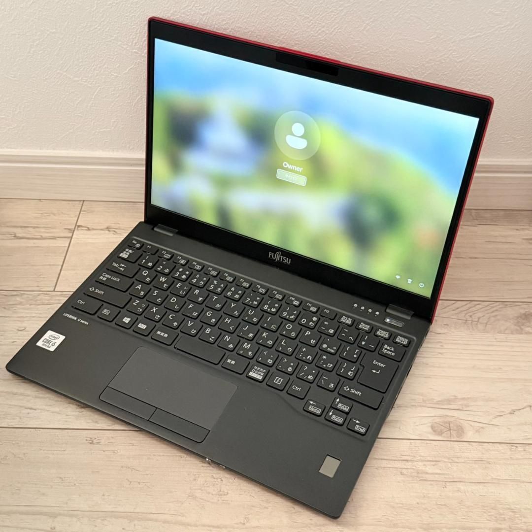 安い♬即戦力♫富士通 LIFEBOOK i5 10世代 8G SSD256G ガーネットレッド 10世代 富士通 i5 8GB NVMe SSD256GB Office付き