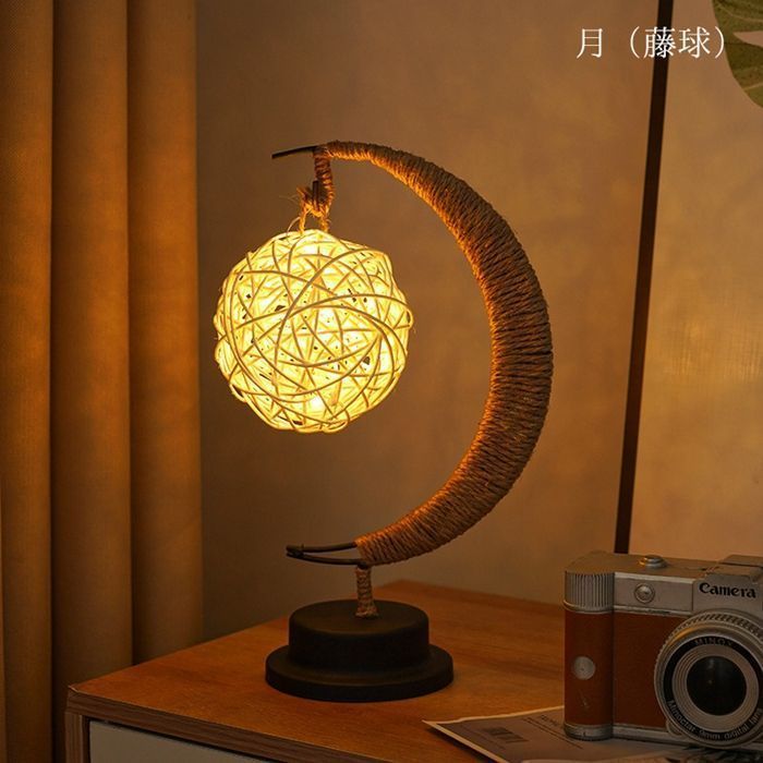 月ライト 星ランプ LED テーブルランプ アンティーク 2WAY USB給電式 乾電池式 おしゃれ 電球色 コードレス インテリア 間接照明 ジュエリーライト 北欧 かわいい mengdan08