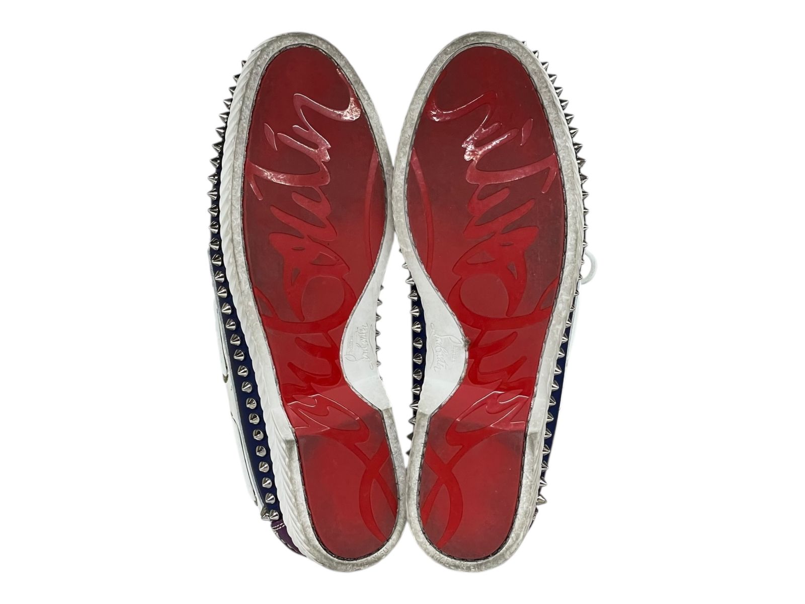  Christian Louboutin クリスチャンルブタン ボートシューズ STECKEL FLAT CALF M 251 41 5 マルチシルバー メンズ 025 その他 ブーツ 革靴