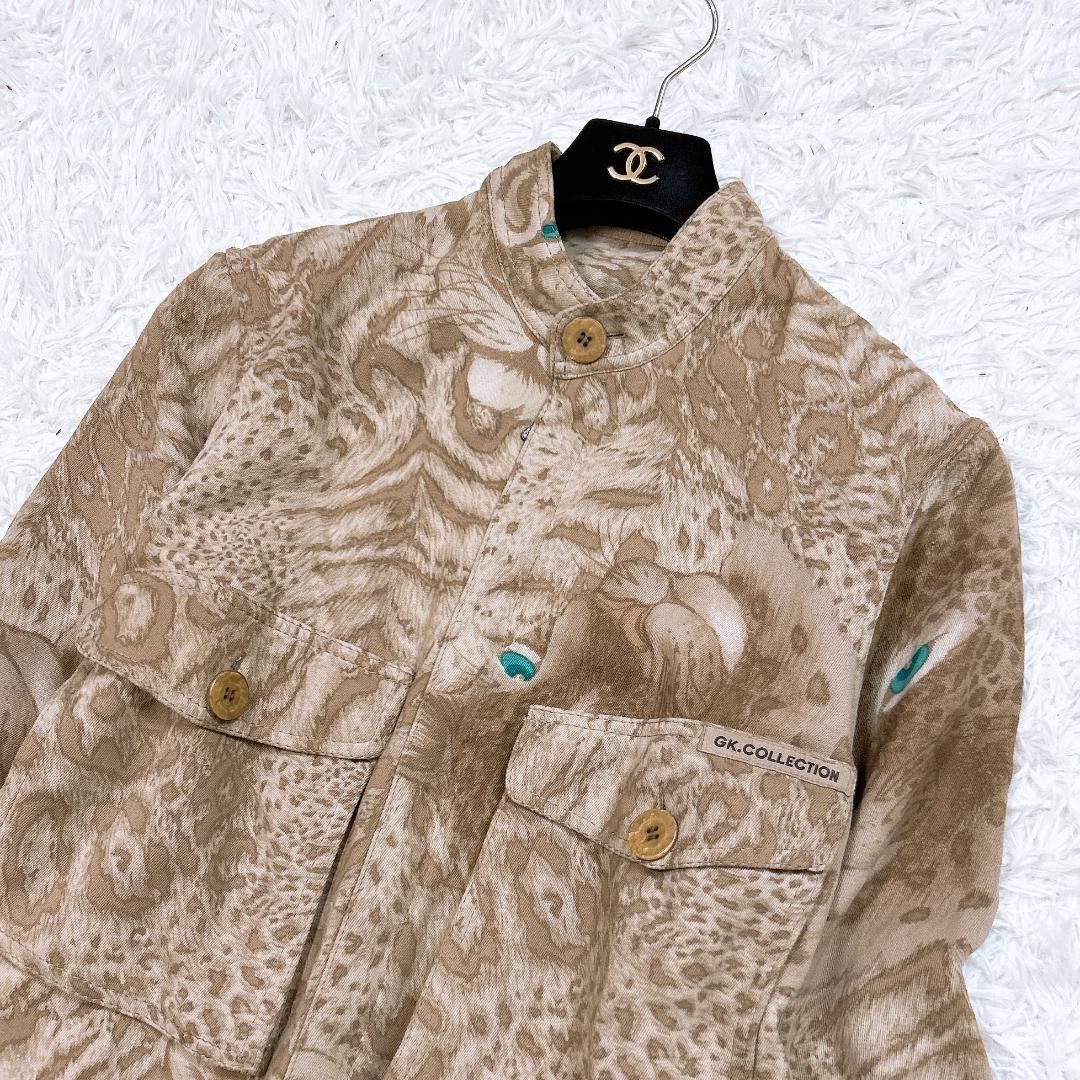 レディース 【美品】伊太利屋 GK コレクション 豹柄 ブルゾン