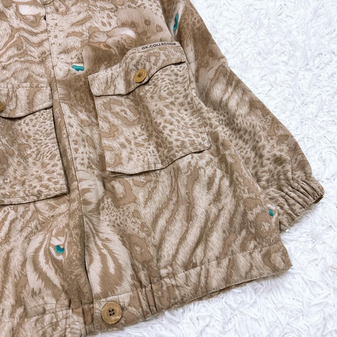 レディース 【美品】伊太利屋 GK コレクション 豹柄 ブルゾン