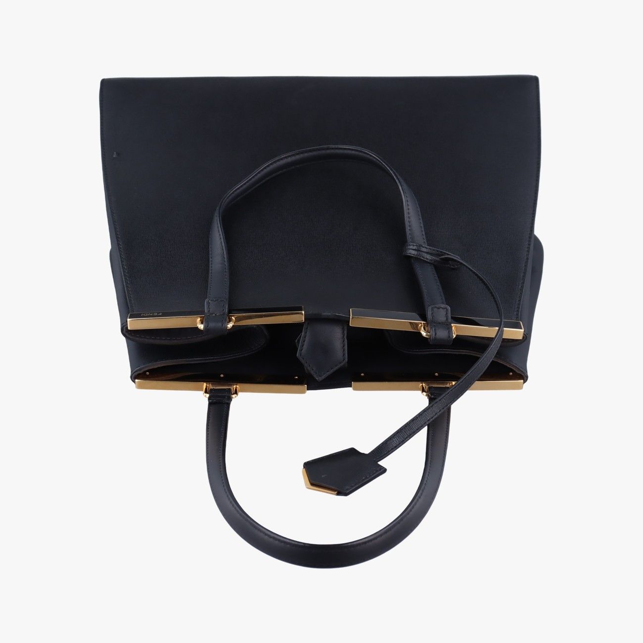 フェンディFendiトロワジュール ブラック レザー 8BH272 8BH272-D7E