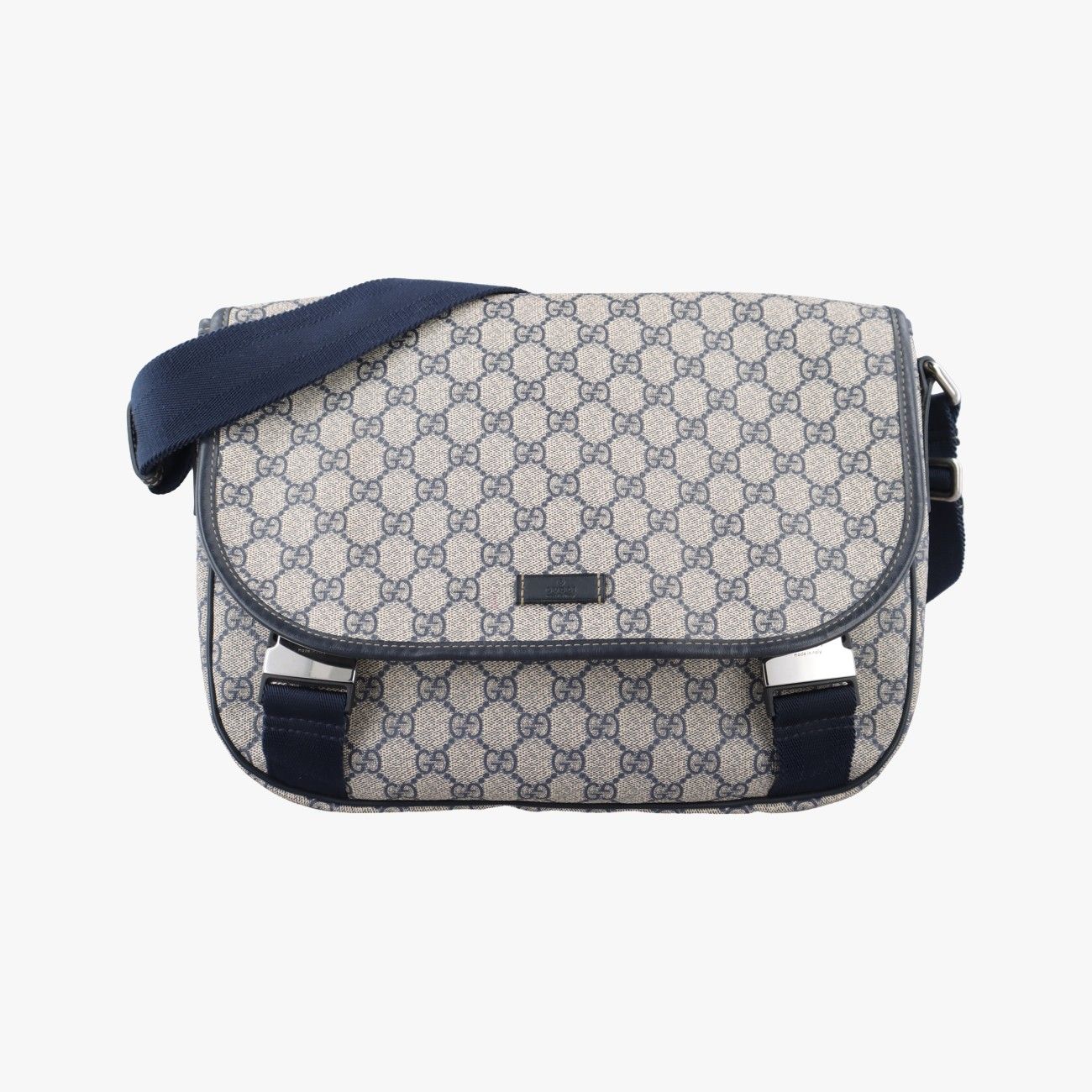 グッチGucciGGプラス メッセンジャー ブラウン ブラック PVCコーティングキャンバス 201732