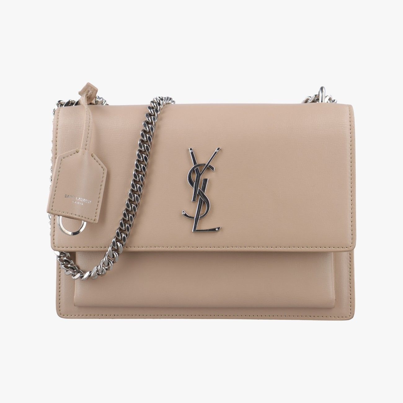 イヴサンローランYves Saint Laurentサンセット ベージュ レザー 442906 0517