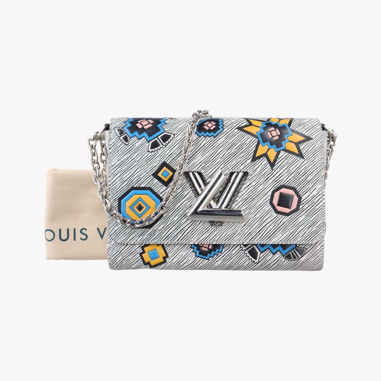 ルイヴィトンLouis VuittonツイストMM グレー マルチカラー エピ M 50824 FL 2155