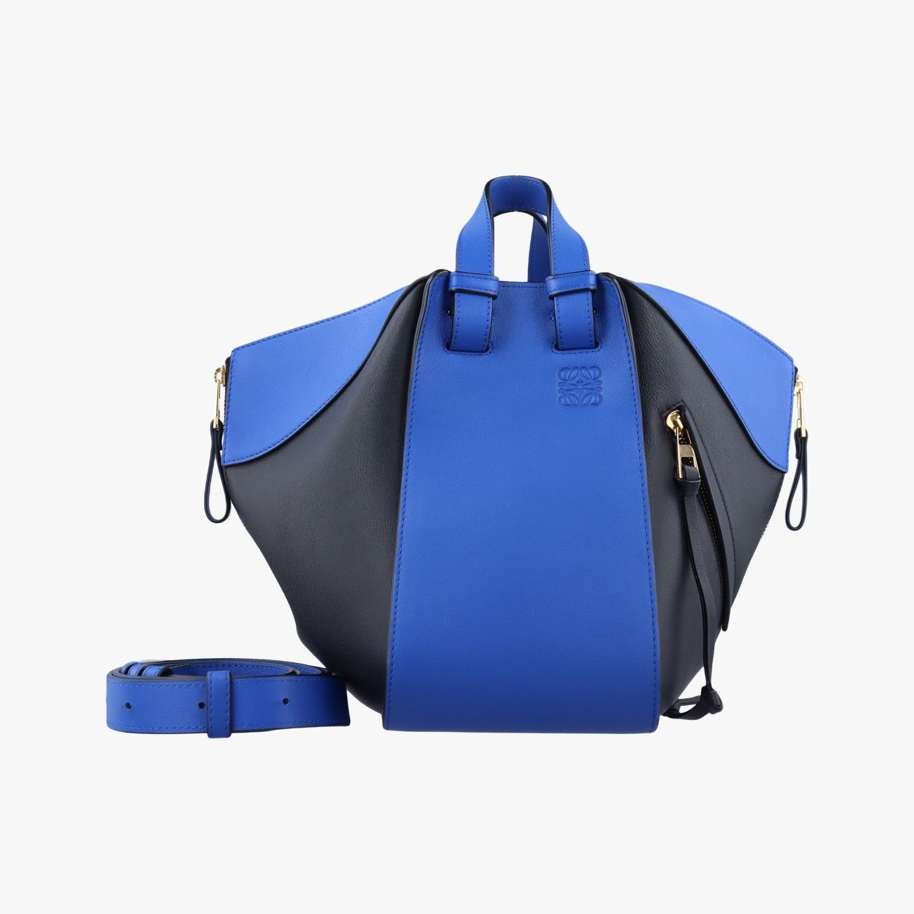 ロエベLoeweハンモック ブラック ブルー レザー 06 17 02