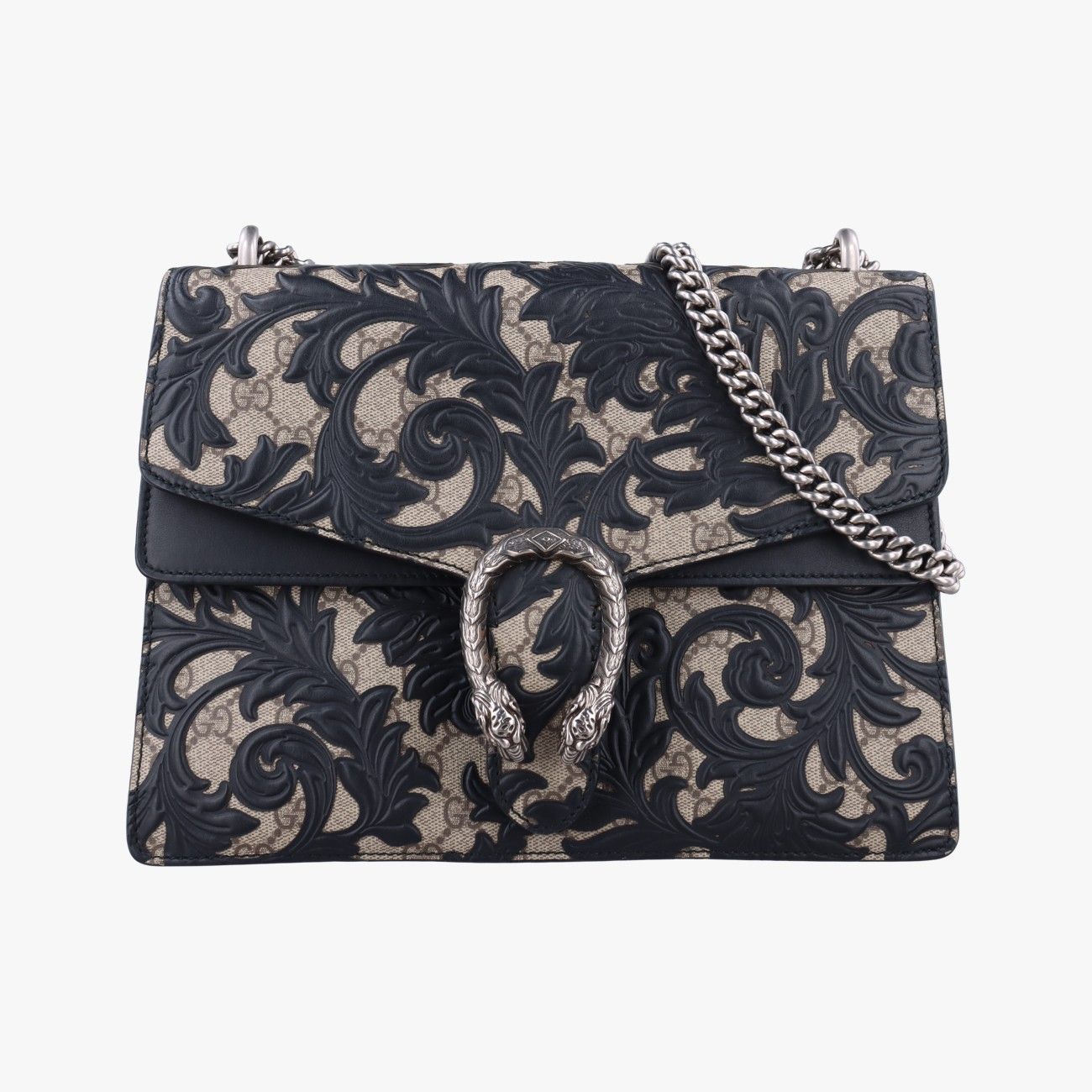 グッチGucciディオニュソス ベージュ ブラック PVCコーティングキャンバス レザー 400235