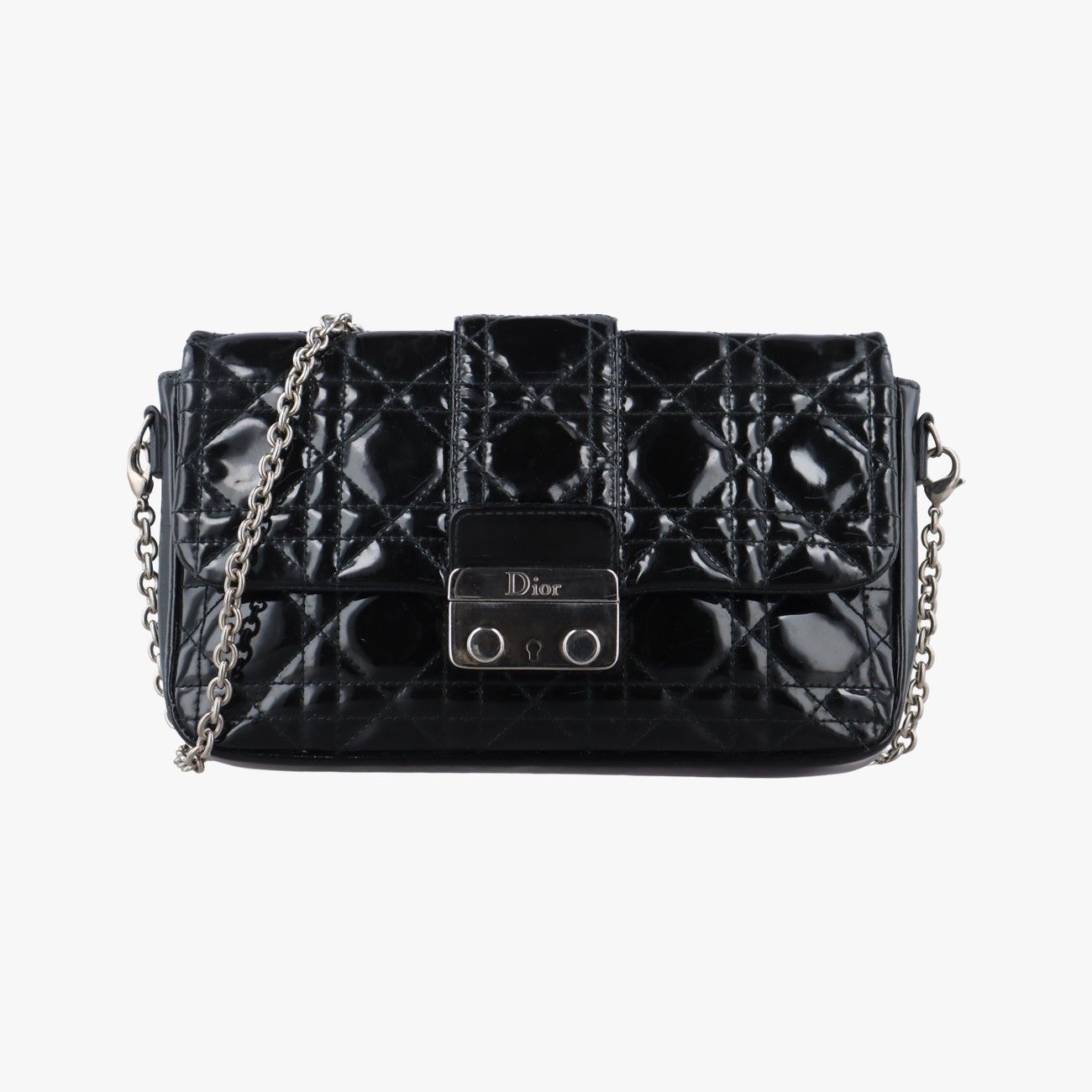 クリスチャンディオールChristian Diorミス ディオール カナージュ ニューロック ブラック パテント 02 LU 0133